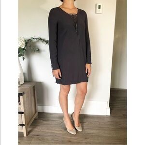 🔥SALE - any 4/$20.  Gentle Fawn Lace Up Detail Dress